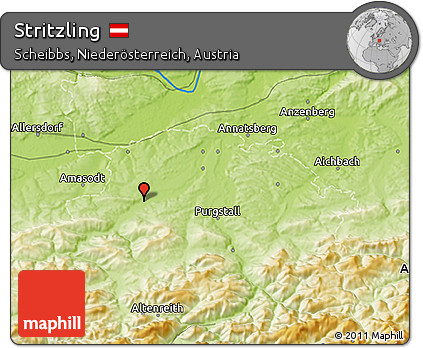 Physical 3D Map of Stritzling