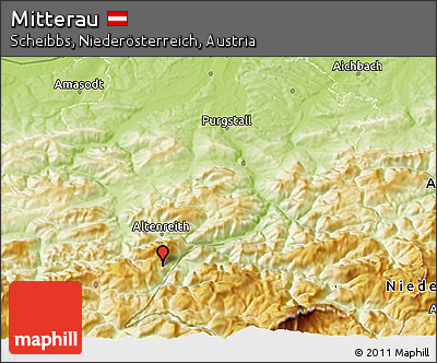 Physical 3D Map of Mitterau
