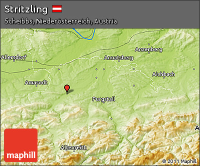 Physical 3D Map of Stritzling