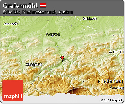 Physical 3D Map of Grafenmühl