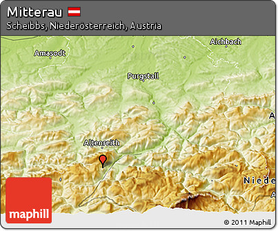 Physical 3D Map of Mitterau