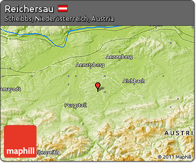 Physical 3D Map of Reichersau