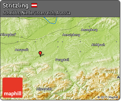 Physical 3D Map of Stritzling
