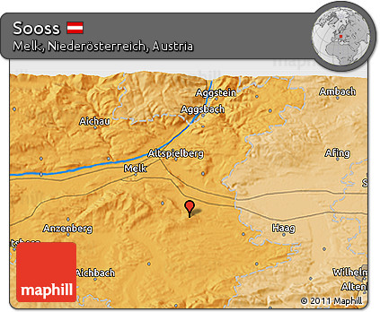 Political 3D Map of Sooss