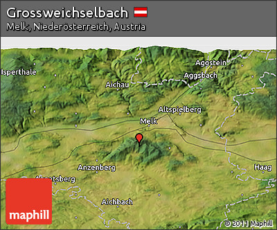 Satellite 3D Map of Grossweichselbach