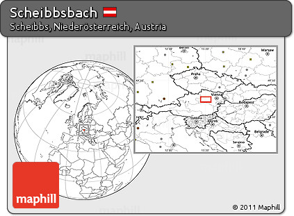 Blank Location Map of Scheibbsbach