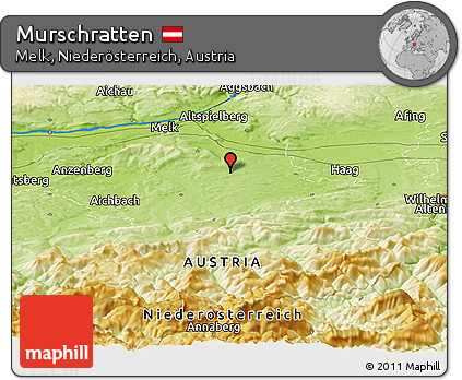 Physical Panoramic Map of Murschratten