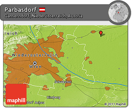 Physical 3D Map of Parbasdorf