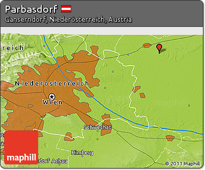 Physical 3D Map of Parbasdorf