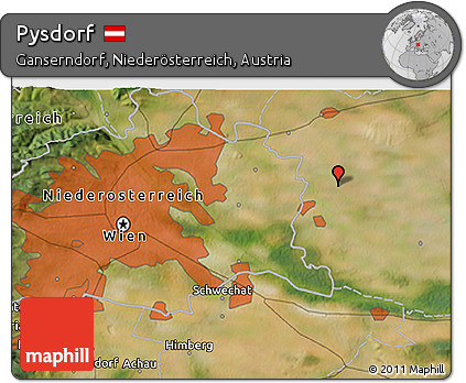 Satellite 3D Map of Pysdorf