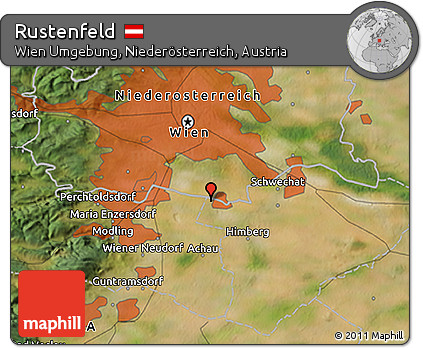 Satellite 3D Map of Rustenfeld
