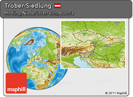 Physical Location Map of Tröber-Siedlung