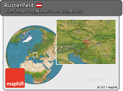 Satellite Location Map of Rustenfeld