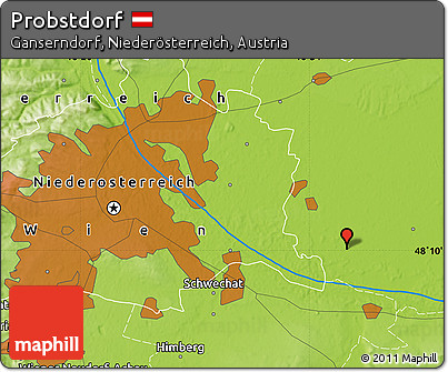 Physical Map of Probstdorf
