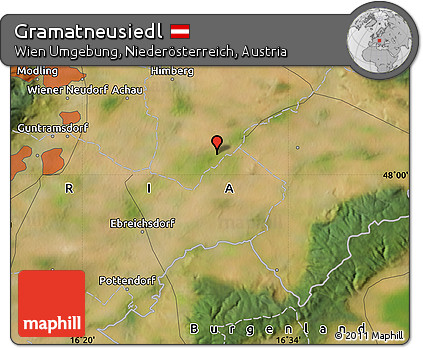 Satellite Map of Gramatneusiedl