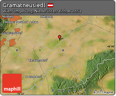 Satellite Map of Gramatneusiedl