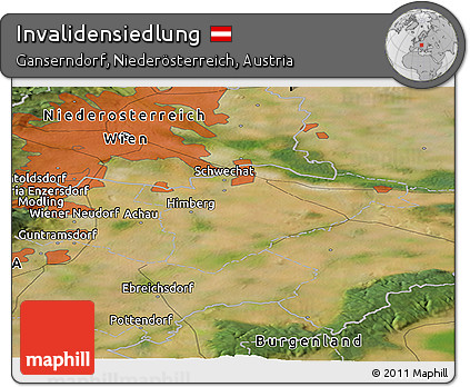 Satellite Panoramic Map of Invalidensiedlung