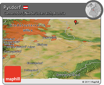 Satellite Panoramic Map of Pysdorf