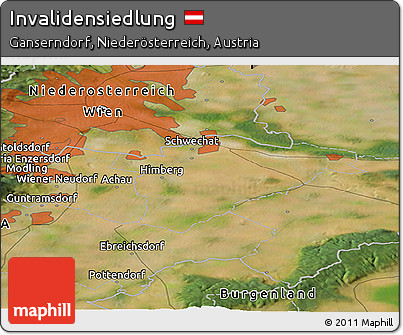 Satellite Panoramic Map of Invalidensiedlung