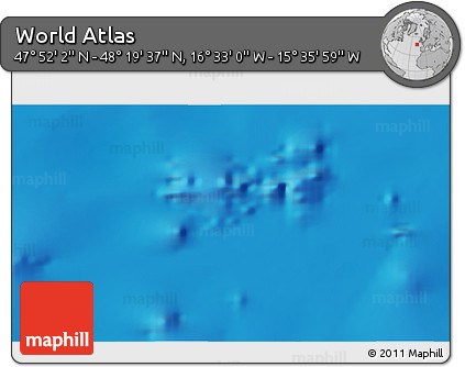 Physical 3D Map of the Area around 48° 5' 50" N, 16° 4' 29" W