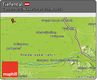 Physical 3D Map of Tiefental