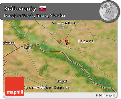 Satellite 3D Map of Kráľovianky