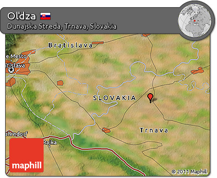 Satellite 3D Map of Oľdza