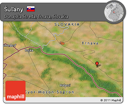 Satellite 3D Map of Šuľany