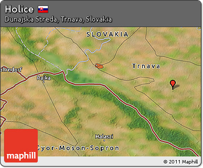 Satellite 3D Map of Holice