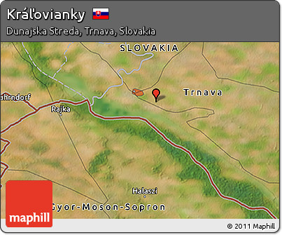 Satellite 3D Map of Kráľovianky