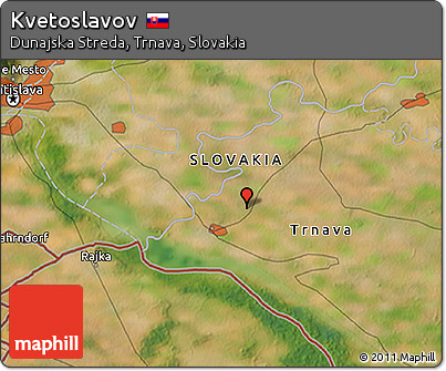 Satellite 3D Map of Kvetoslavov