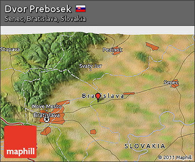 Satellite 3D Map of Dvor Prebosek