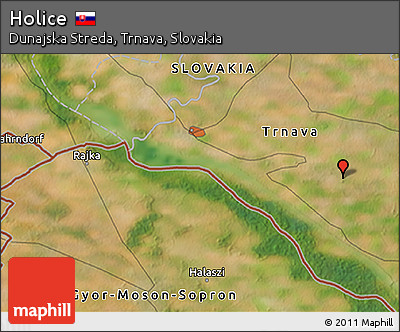 Satellite 3D Map of Holice