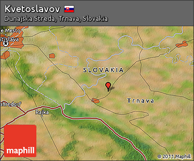 Satellite 3D Map of Kvetoslavov