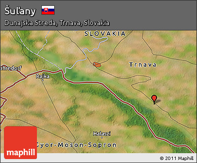 Satellite 3D Map of Šuľany
