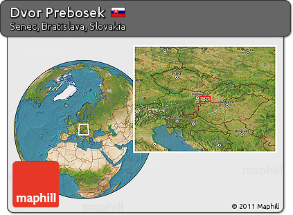 Satellite Location Map of Dvor Prebosek