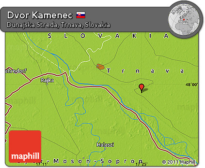 Physical Map of Dvor Kamenec