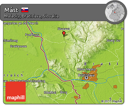 Physical Map of Mást