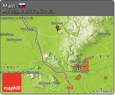 Physical Map of Mást