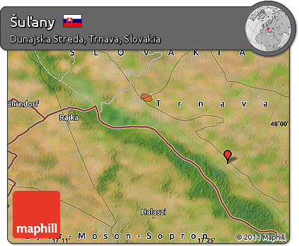 Satellite Map of Šuľany
