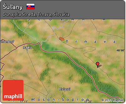 Satellite Map of Šuľany