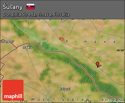 Satellite Map of Šuľany