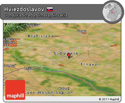 Satellite Panoramic Map of Hviezdoslavov