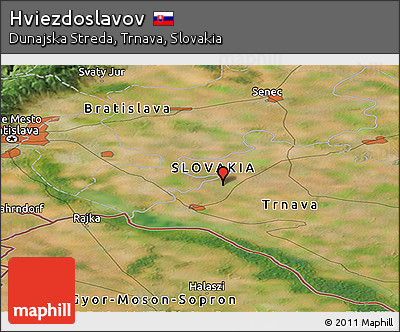Satellite Panoramic Map of Hviezdoslavov