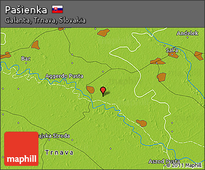Physical 3D Map of Pašienka