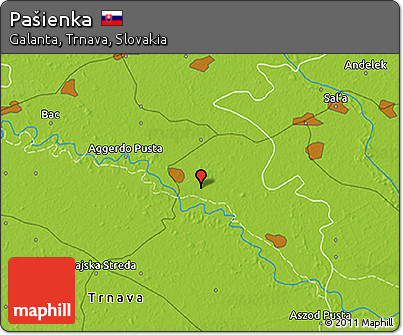 Physical 3D Map of Pašienka