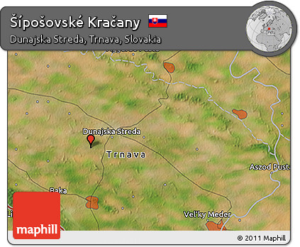 Satellite 3D Map of Šípošovské Kračany