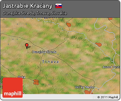 Satellite 3D Map of Jastrabie Kračany