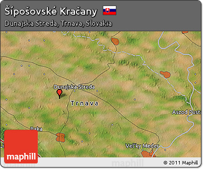 Satellite 3D Map of Šípošovské Kračany