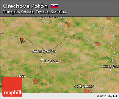 Satellite 3D Map of Orechová Potôň
